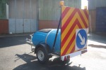 Highway Model Plastic Water Bowser with Chevron Board